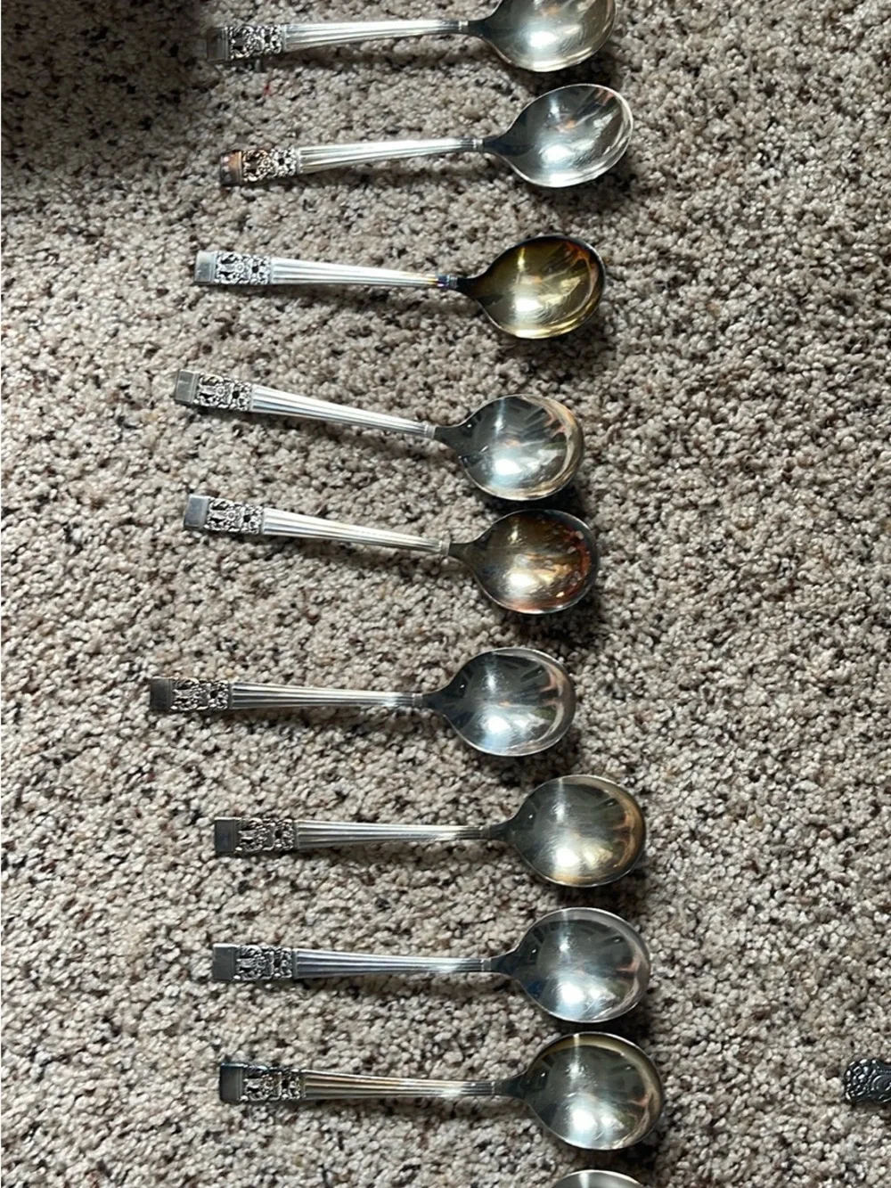 Vintage Silver Plated Flatware Set - Mixed Serving Pieces